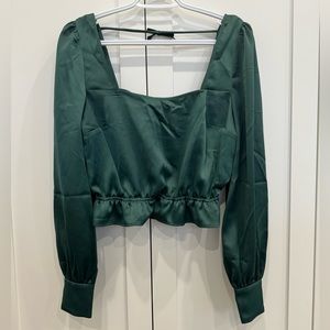 WAYF backless bow detail blouse